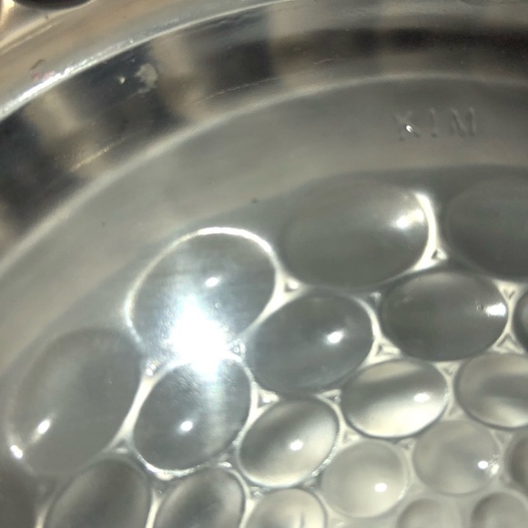 Amber Bubble Design Glass Plate - Picture 5 of 6